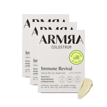 ARMRA Colostrum™ Premium Powder, Grass Fed, Gut Health Bloating Immunity Skin & Hair, Contains 400+ Bioactive Nutrients, Keto, Gluten & Fat Free (Unflavored Bundle | 90 Servings) ARMRA buy australia supplements