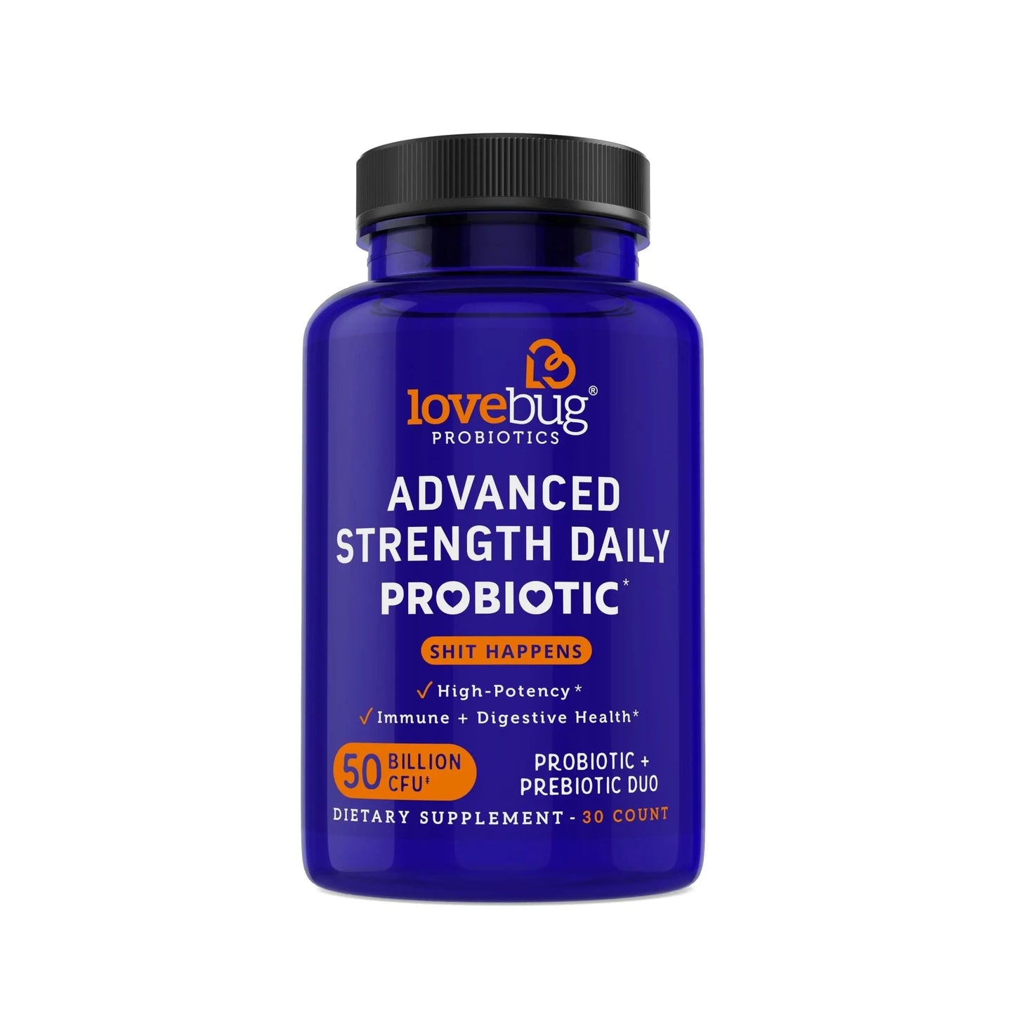 LOVEBUG Award Winning Maximum Strength | Rebuild & Restore Immune and Digestive Microbiome | 10 Clinically Studied Strains for Constipation LOVEBUG