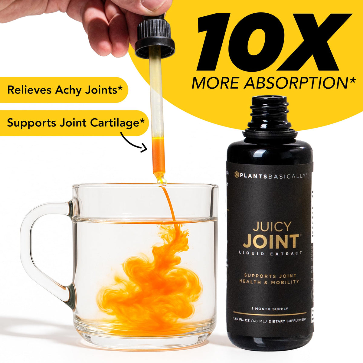 Juicy Joint by Plants Basically – Joint Support Supplement for Mobility, Relief & Recovery | Plants Basically