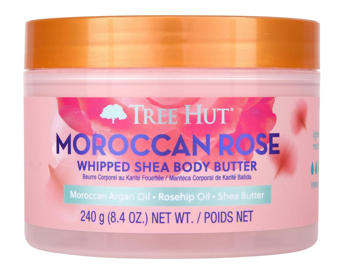 Tree Hut Whipped Shea Body Butter, Moroccan Rose, 8.4 Oz Tree Hut