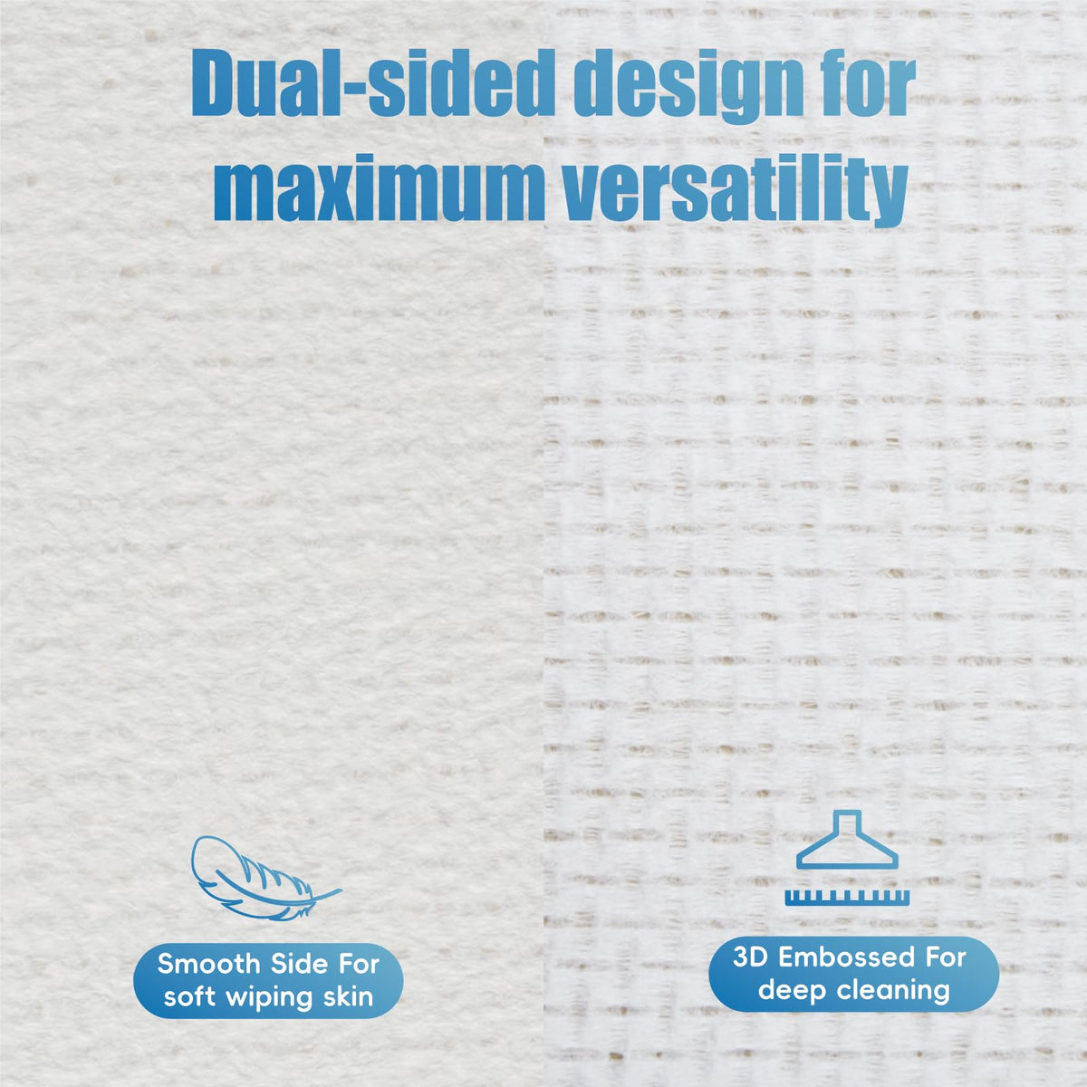 GWT XL Disposable Fragrance-Free Face Towels, 50 Count, 1 Pack Gold Water Trading
