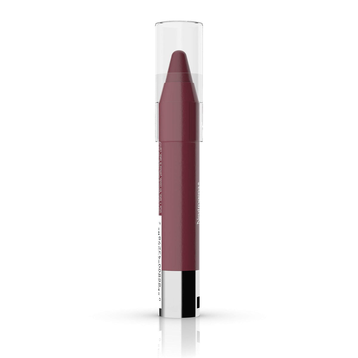 Neutrogena MoistureSmooth Color Stick for Lips, Moisturizing and Conditioning Lipstick with a Balm-Like Formula, Nourishing Shea Butter and Fruit Extracts, 80 Rich Raisin,.011 oz Neutrogena