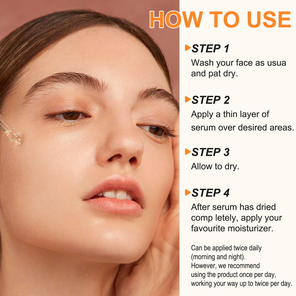 Premium 20% Vitamin C Serum For Face with Hyaluronic Acid, Retinol & Amino Acids - Boost Skin Collagen,Hydrate & Plump Skin, Anti Aging & Wrinkle Facial Serum 60ml ELBBUB
