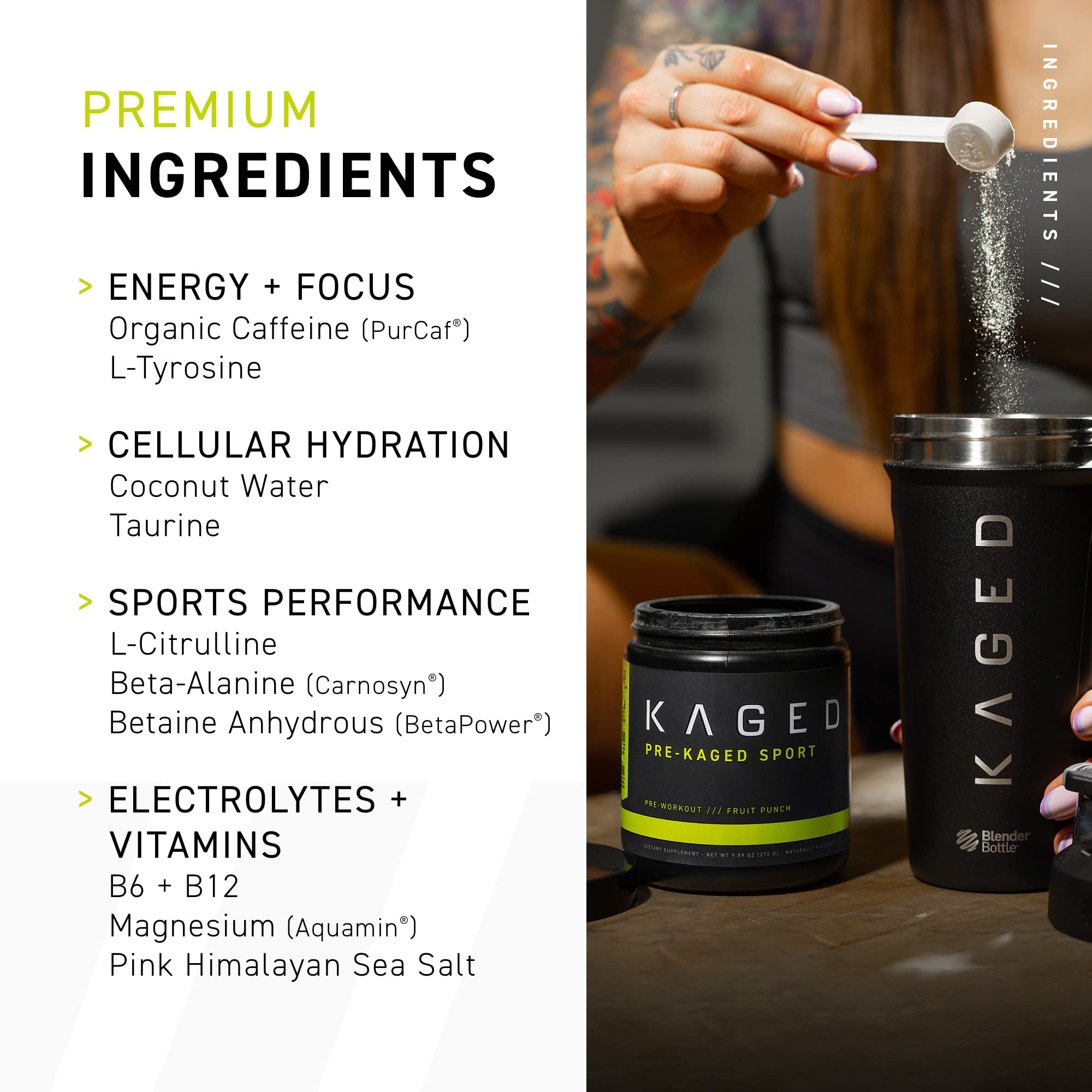 Kaged Pre Sport & Creatine Monohydrate Bundle | Mango Lime Pre + Unflavored Creatine Kaged buy australia supplements