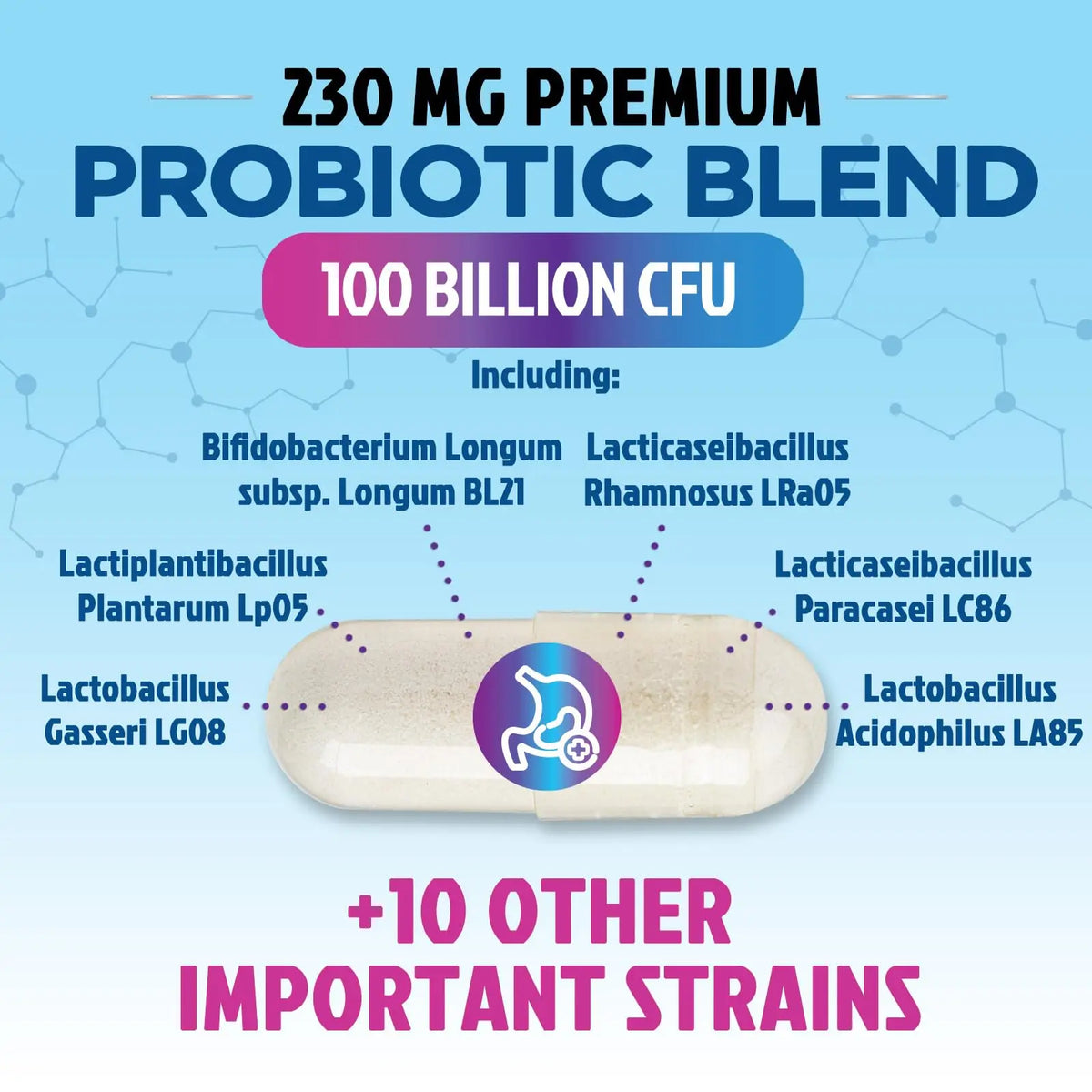 Probiotics for Digestive Gut Health - 100 Billion CFU Per Capsule, 16 Premium Strains & Prebiotics - Best Probiotics for Women & Men, Occasional Constipation Nature's Peak