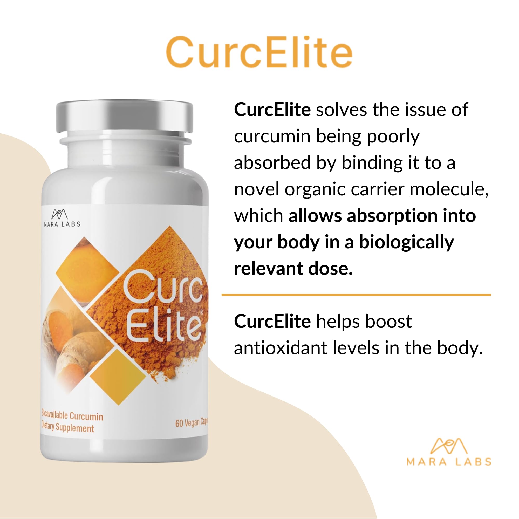 Mara Labs CurcElite Curcumin | Turmeric Extract 95% Curcuminoids | Vegan, No Fillers, and Non-GMO | 60 Vegan Capsules BrocElite buy australia supplements