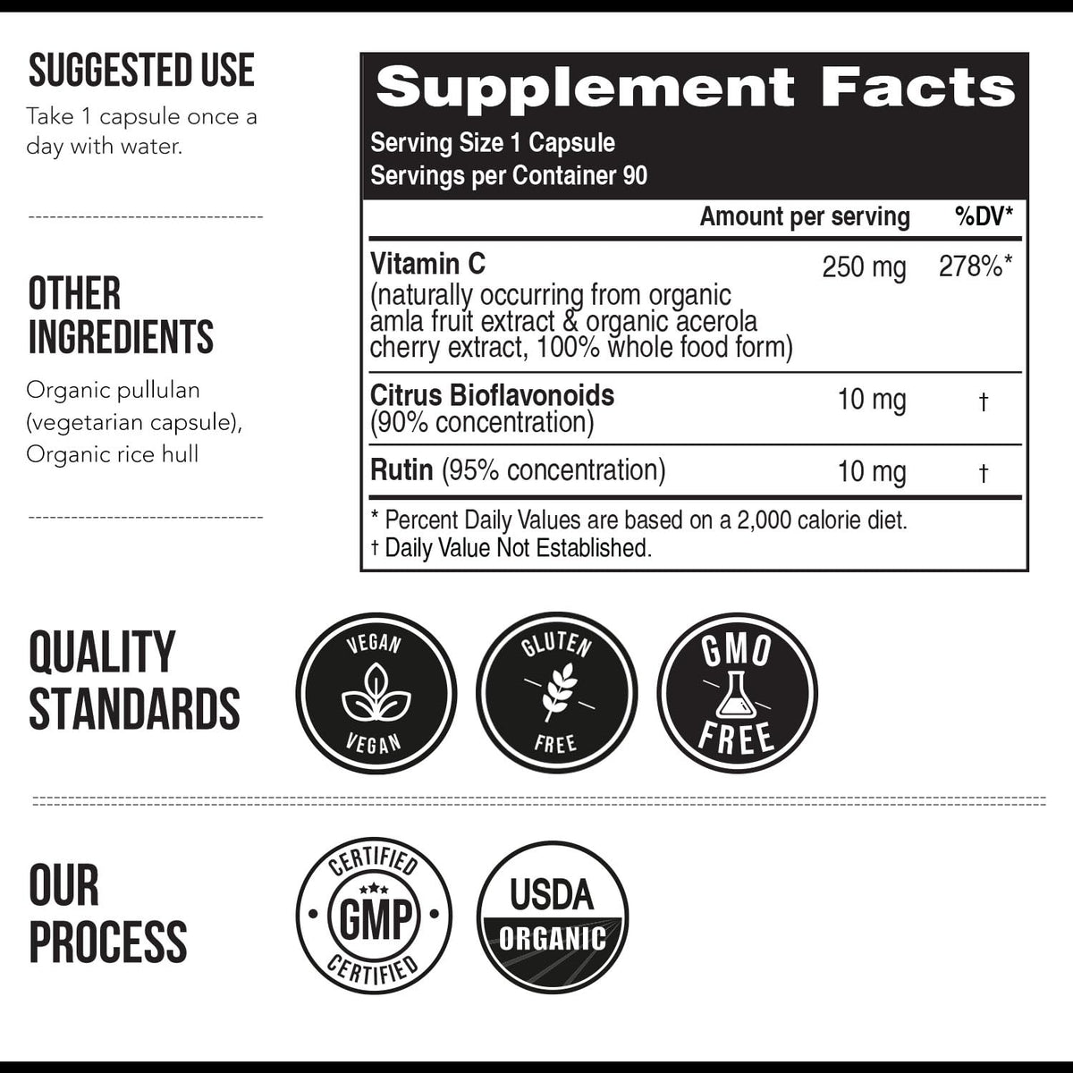 Organic Vitamin C | Whole Food Vitamin C from Fruit Plus Absorption Enhancing Cofactors - Vegan, Enhanced Bioavailability - Immune Support Triquetra Health