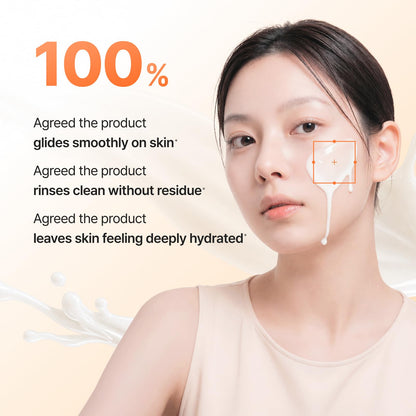 ISNTREE Yam Root Vegan Milk Cleanser | Korean Facial Cleanser with Yam Root | Hydrating Milky Cleanser for Sensitive Skin, Gentle & Creamy, 7.43 fl oz IsNtree