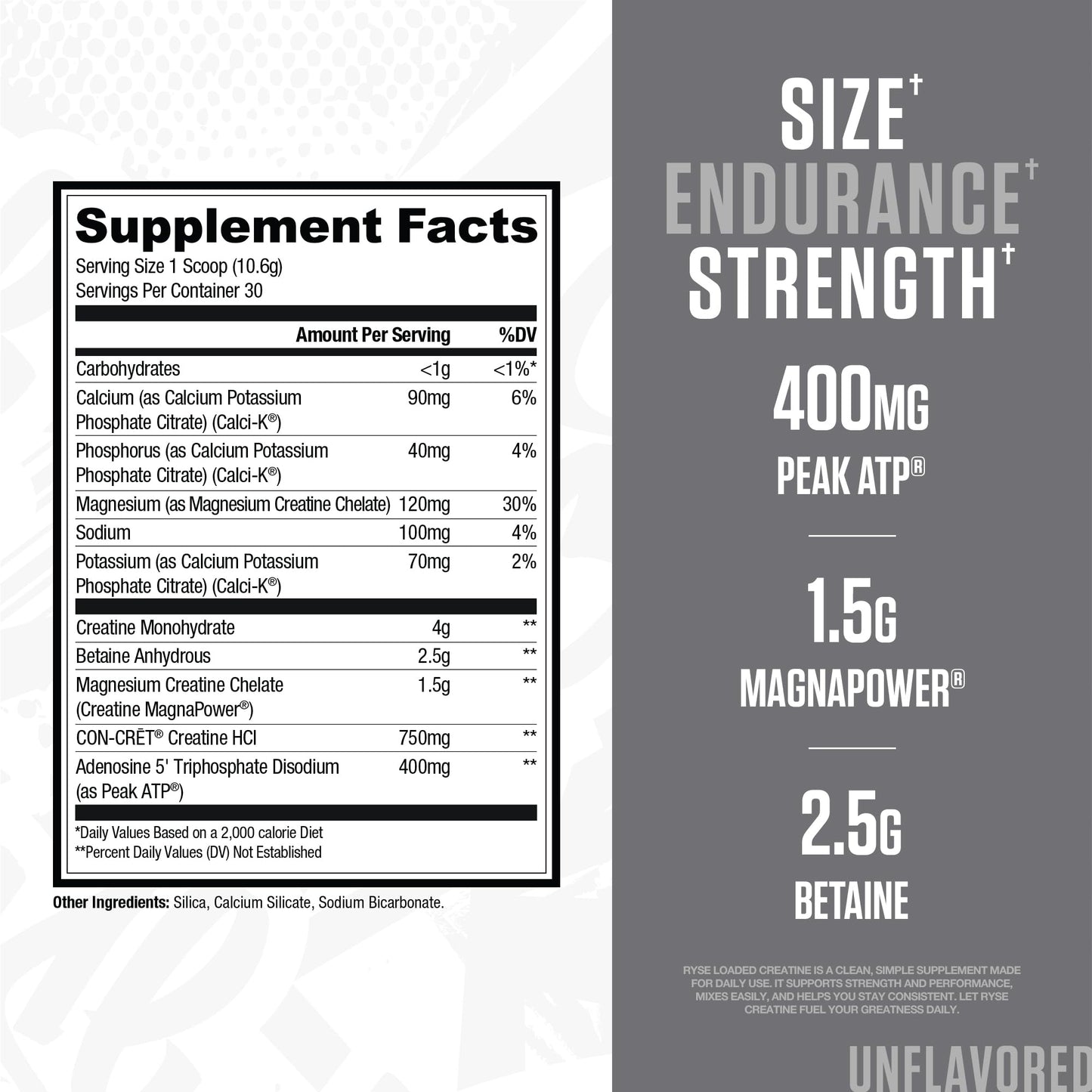 RYSE Loaded Creatine for Men & Women - Electric Lemonade - Muscle Building Formula with 3 Forms of Electrolytes, Betaine Anhydrous and Peak ATP - Strength, Power & Endurance Support - 30 Servings