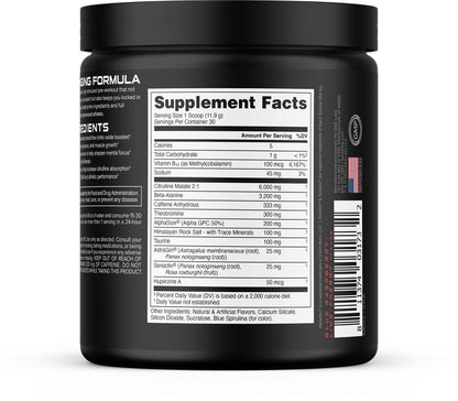 Bucked Up - Woke - HIGH STIM Pre Workout - Best Tasting - Focus Nootropic, Pump, Strength and Growth, 30 Servings (Rocket Pop)