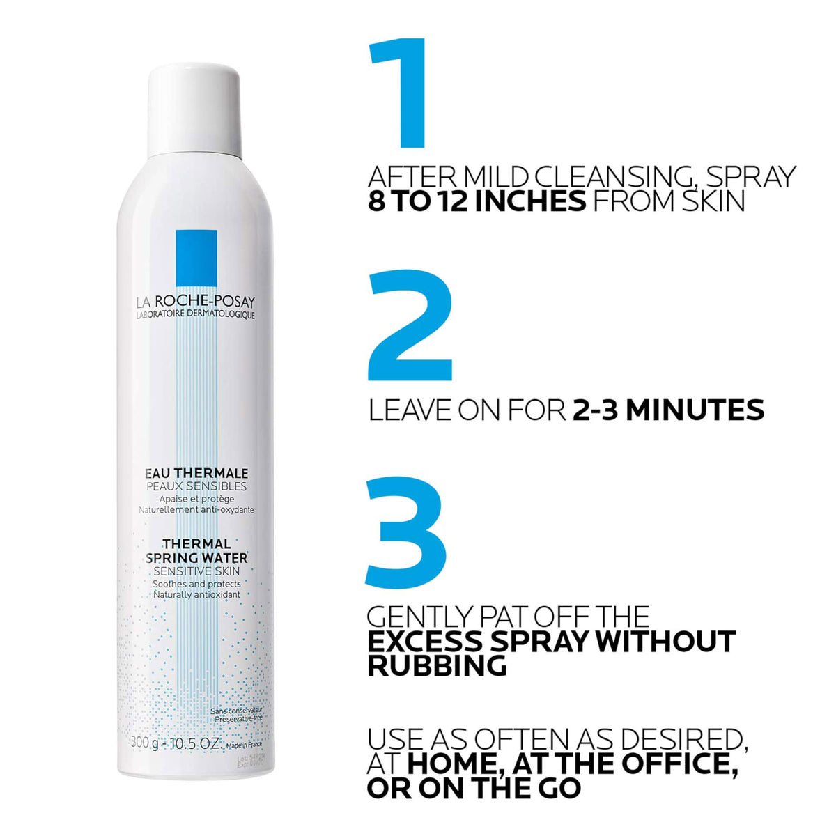 La Roche-Posay Thermal Spring Water Face Mist Hydrating Spray, 10.1oz La Roche-Posay