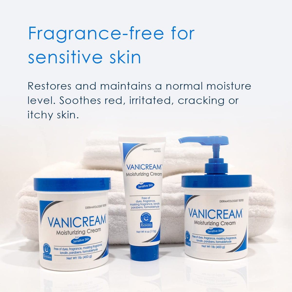 Vanicream Moisturizing Cream, Body & Face Moisturizer, 16 Oz Tub Vanicream