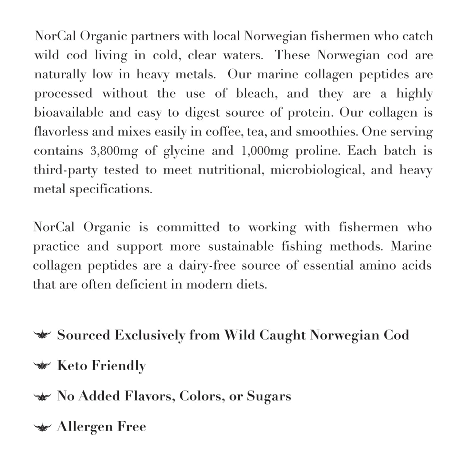 Norcal Marine Collagen - 12oz Marine Collagen Peptides Powder | High Protein, Zero Fat/Sugar/Carb | Skin, Hair, Nail & Joint Health | Low Metals, US GMP Certified NorCal Organic buy australia supplements