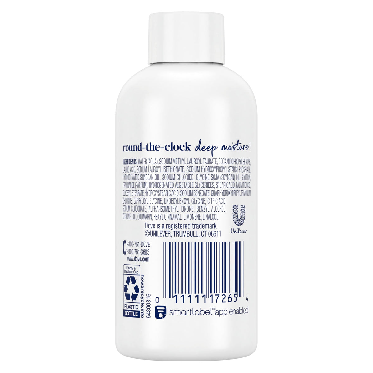 Dove Body Wash Deep Moisture for 24hr Lotion-Soft Skin Moisturizing Skin Cleanser with No Sulfates No Parabens 3 oz Dove