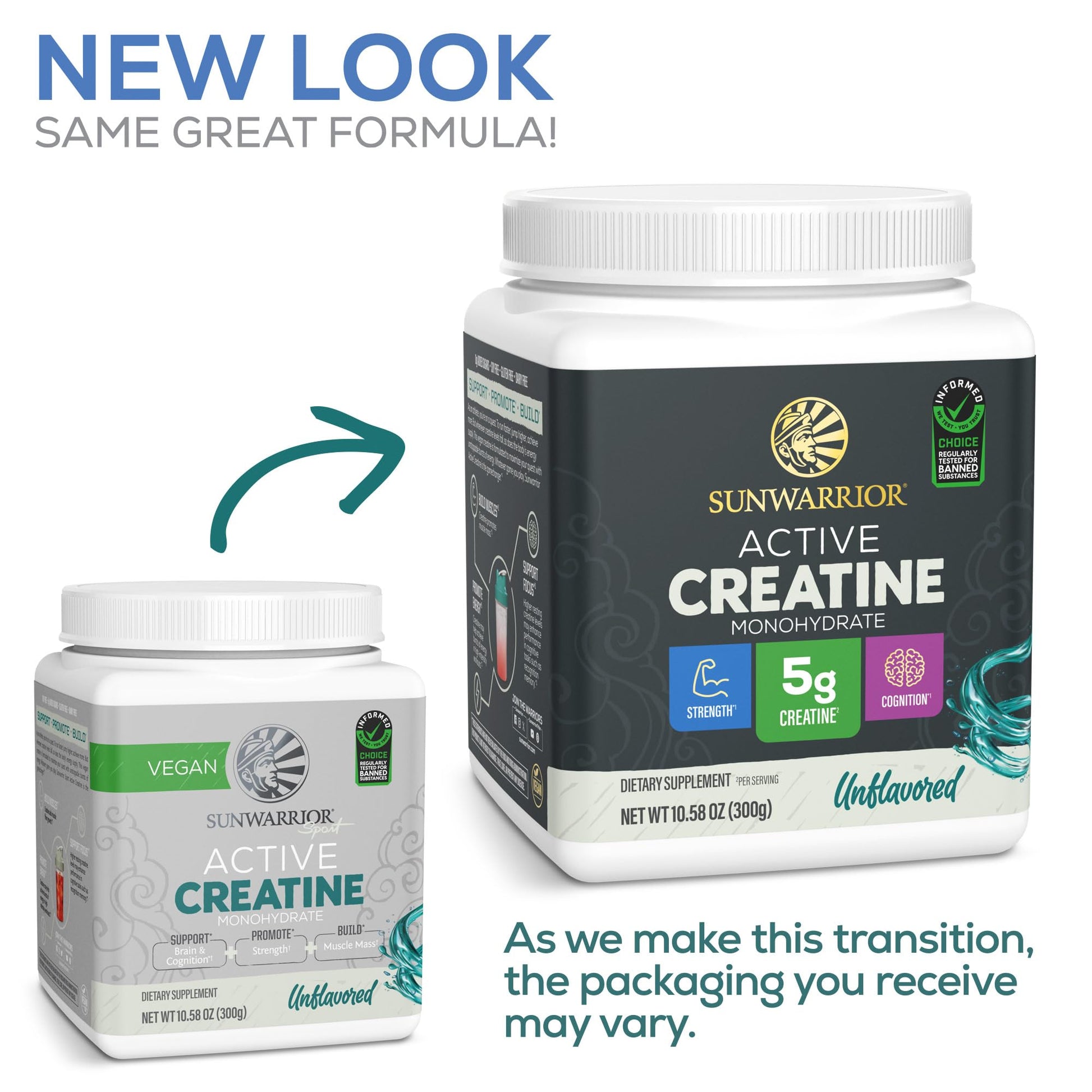 Creatine Monohydrate Powder Micronized PreWorkout Recovery Supplement | Support Muscle Building Strength Training Cognition | Vegan & Keto Friendly Easily Mixes (60 Serving) Unflavored Active Creatine Sunwarrior buy australia supplements