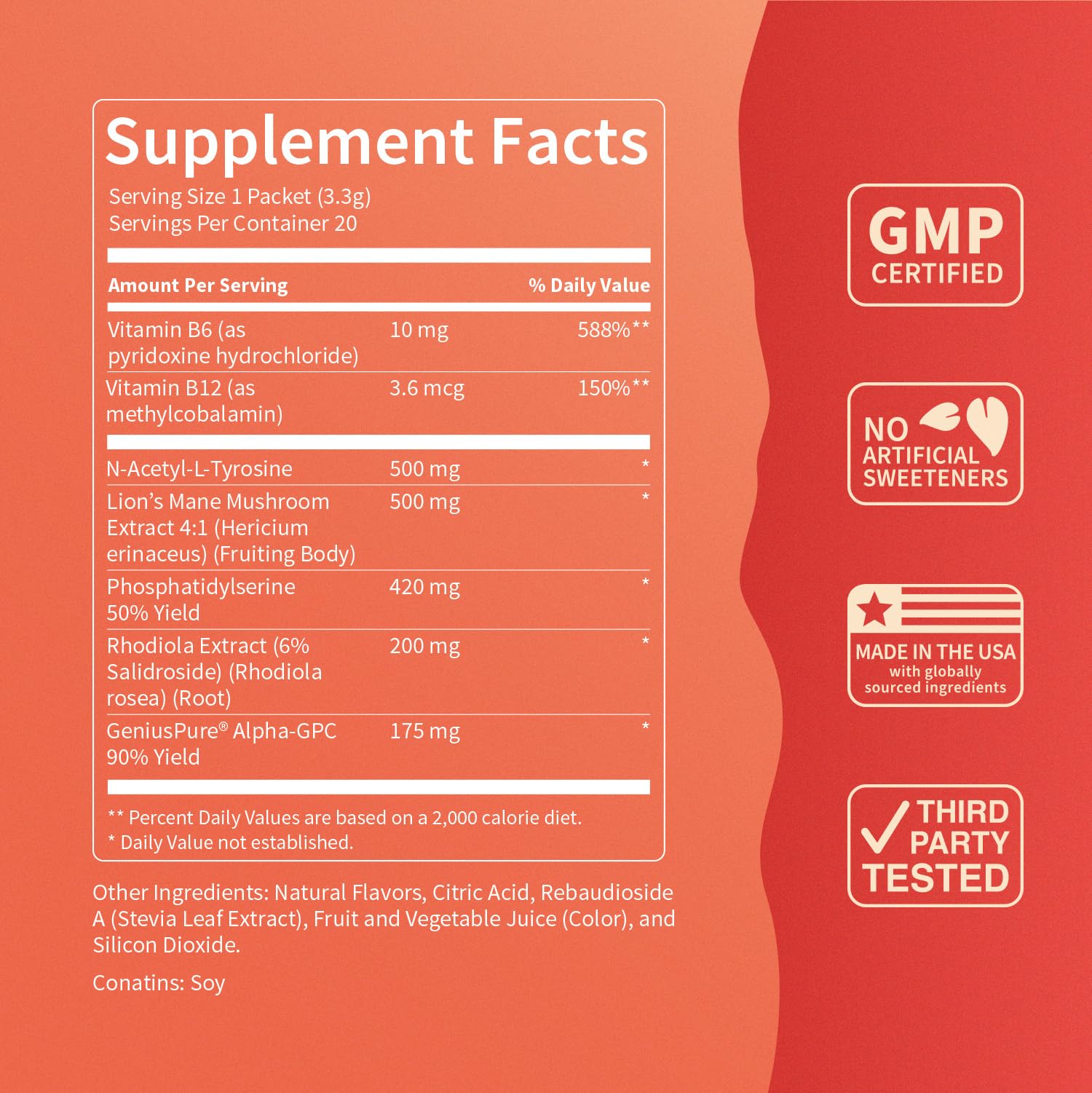 Nello Superfocus Focus Drink Mix – Fruit Punch Flavor – Alpha GPC, Lion’s Mane, Rhodiola & N-Acetyl L-Tyrosine – Sugar-Free, On-the-Go Packets – 20 Servings Nello buy australia supplements