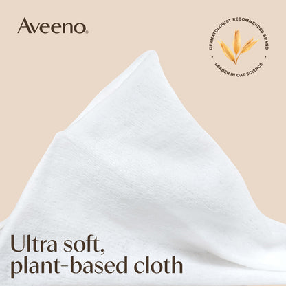 Aveeno Calm + Restore Unscented Makeup Remover Wipes, Alcohol-Free, 25 Ct Aveeno