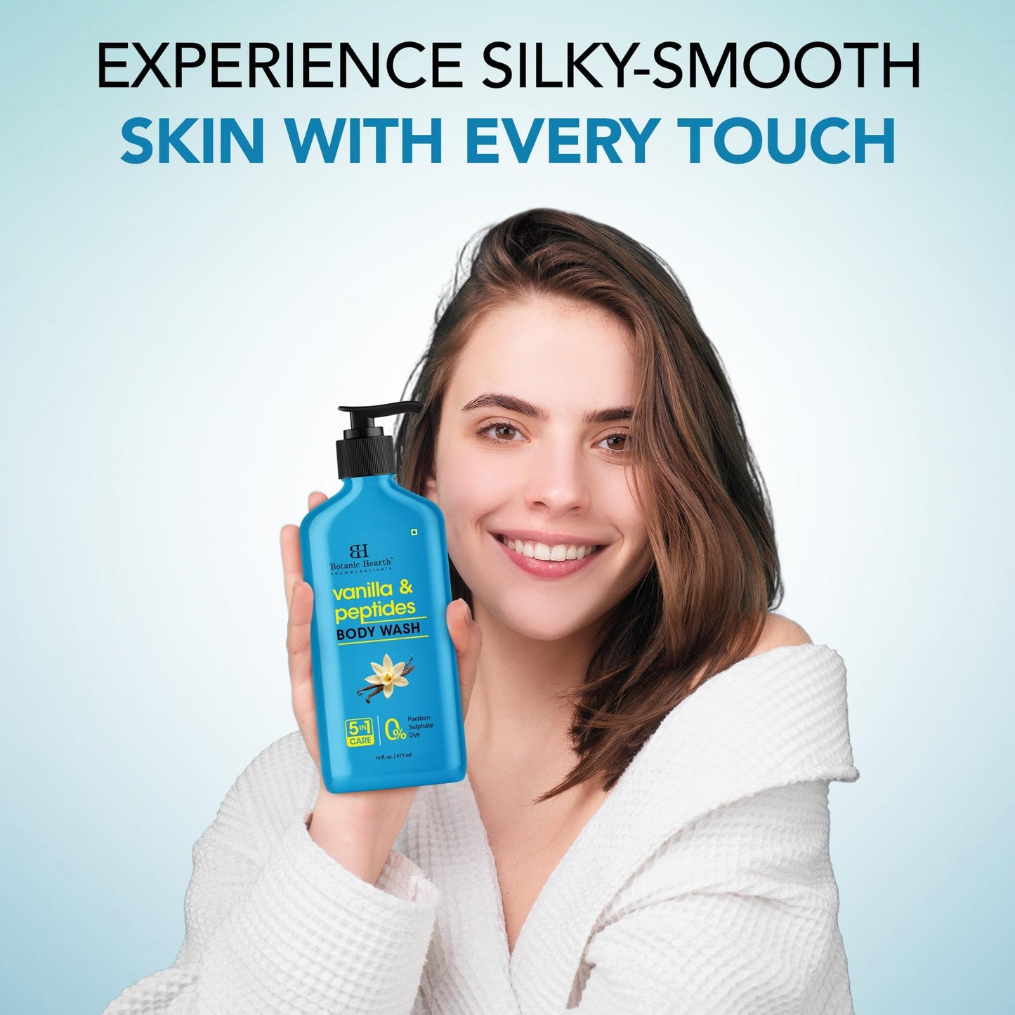 Botanic Hearth Vanilla Body Wash – Hydrating 5-in-1 Shower Gel with Warm Vanilla Aroma Botanic Hearth