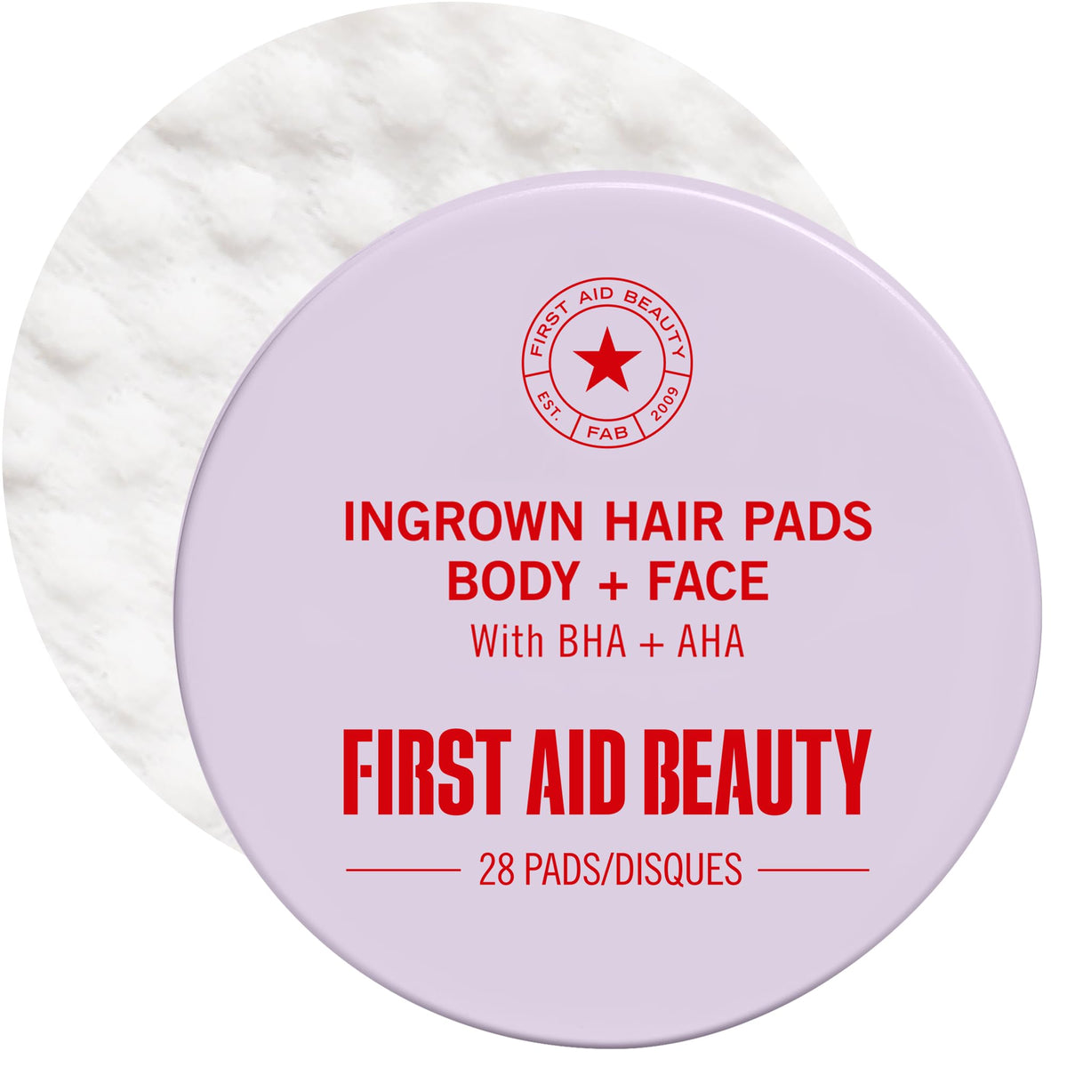 First Aid Beauty Ingrown Hair Pads with BHA and AHA, 28 ct First Aid Beauty