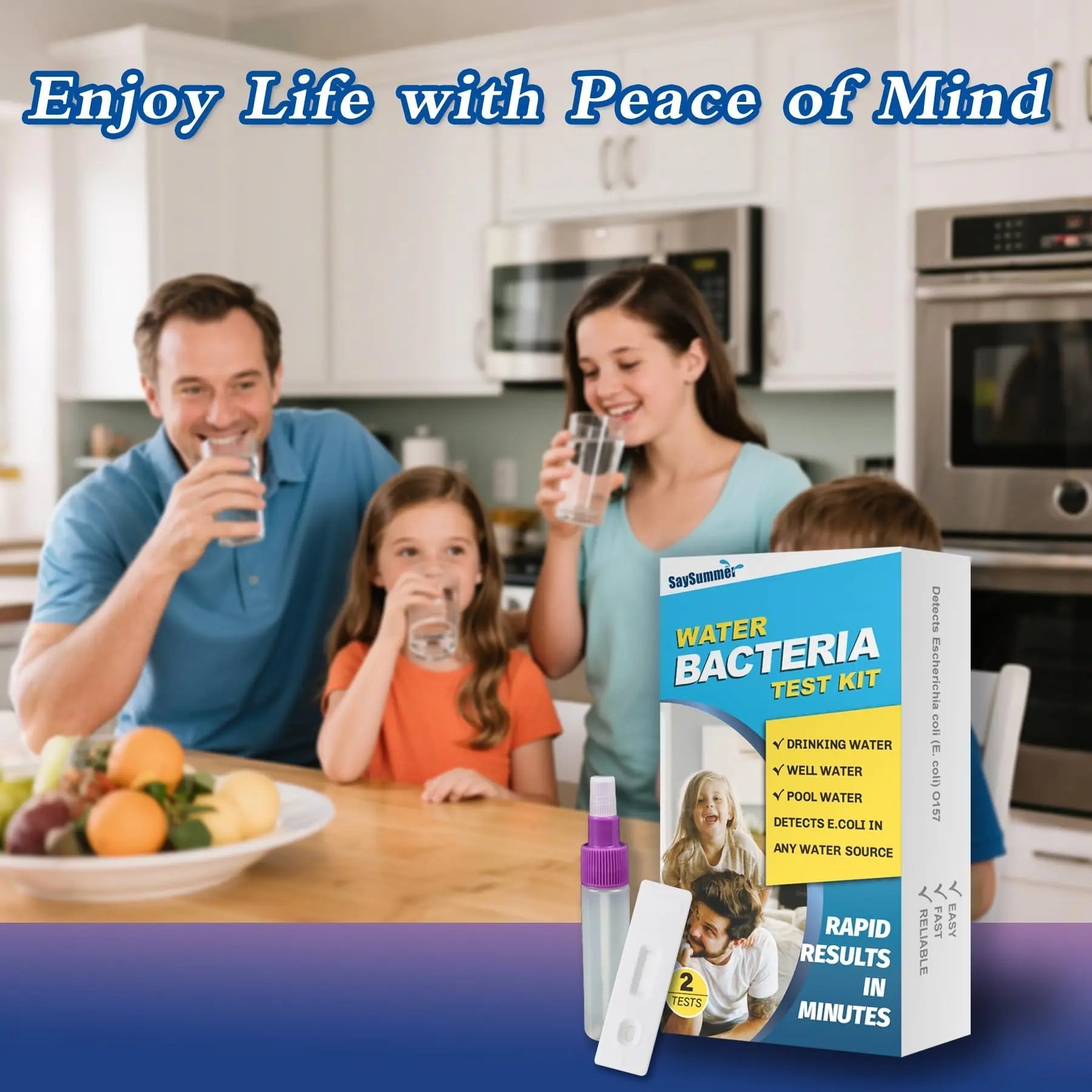 Water Bacteria Test Kit for Drinking Water: Results in 15 Minutes Coliform Bacteria Water Test Kit 2 Counts for Any Water Source Including Well Water Pool Water SaySummer buy australia supplements