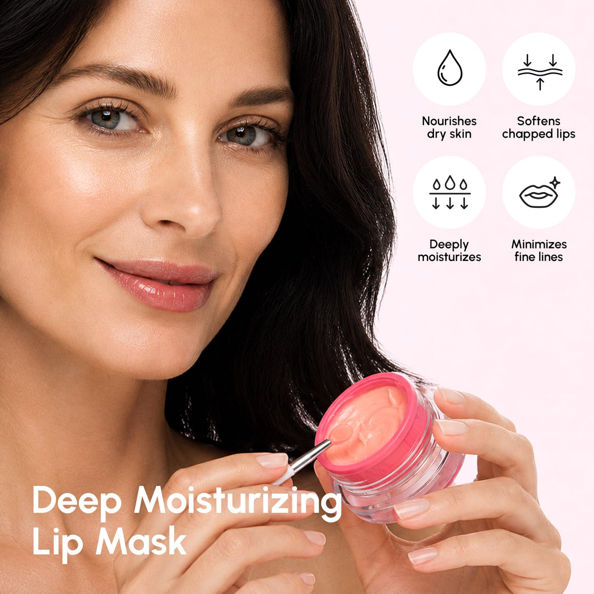 MAREE Lip Mask Overnight - Lip Moisturizer For Very Dry Lips - Hydrating Lip Butter Balm with Hyaluronic Acid & Collagen - Overnight Lip Treatment - Lip Sleeping Mask Repair - Hidratante de Labios MAREE