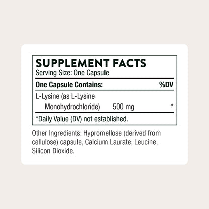 THORNE - Lysine - Supports Immune, Skin & Bone Health - Promotes Collagen Formation - L-Lysine Amino Acid Supplement THORNE