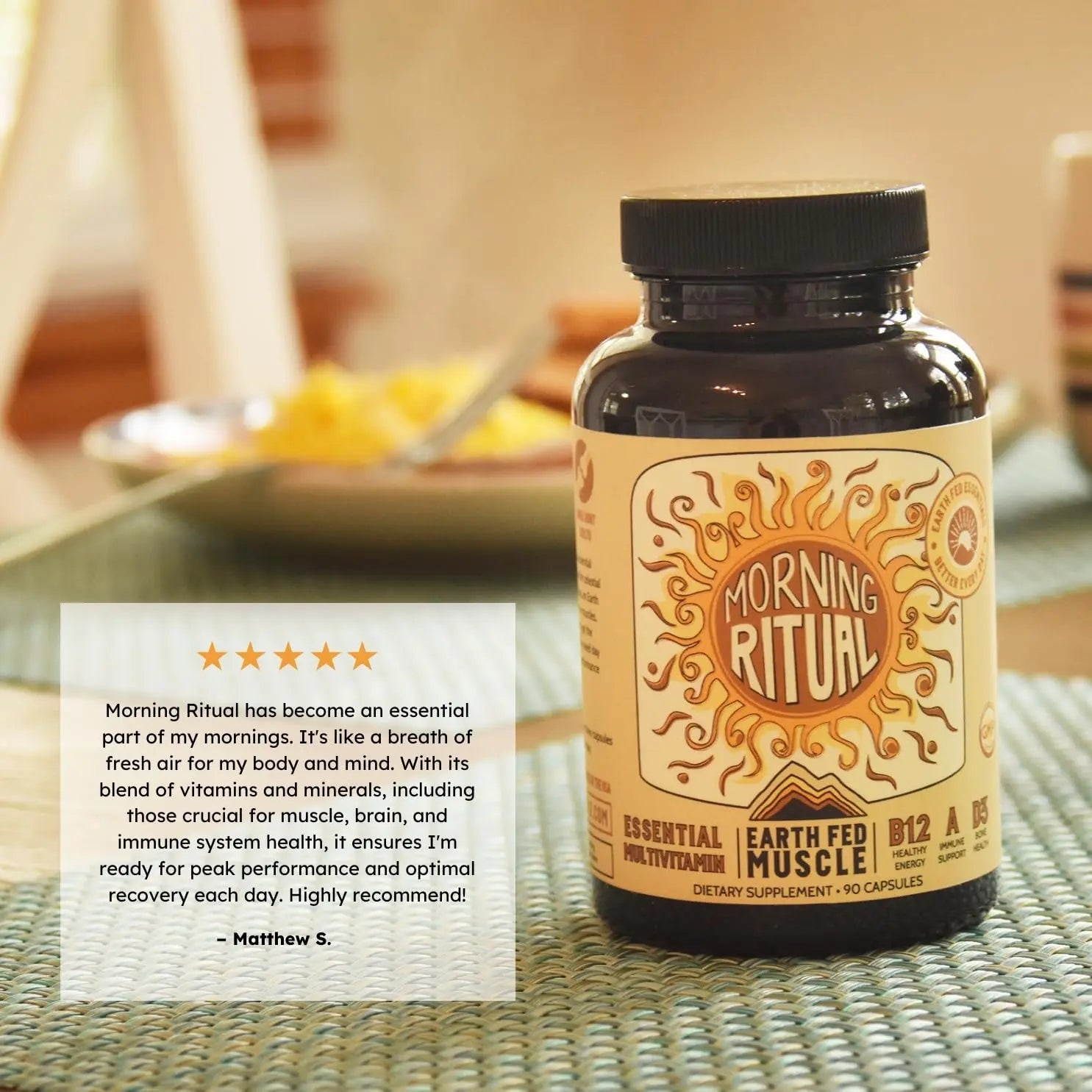 Earth Fed Muscle Morning Ritual Multivitamin for Women Supports General Health & Wellness - Multivitamin with Iron for Immune & Heart Support Earth Fed Muscle buy australia supplements