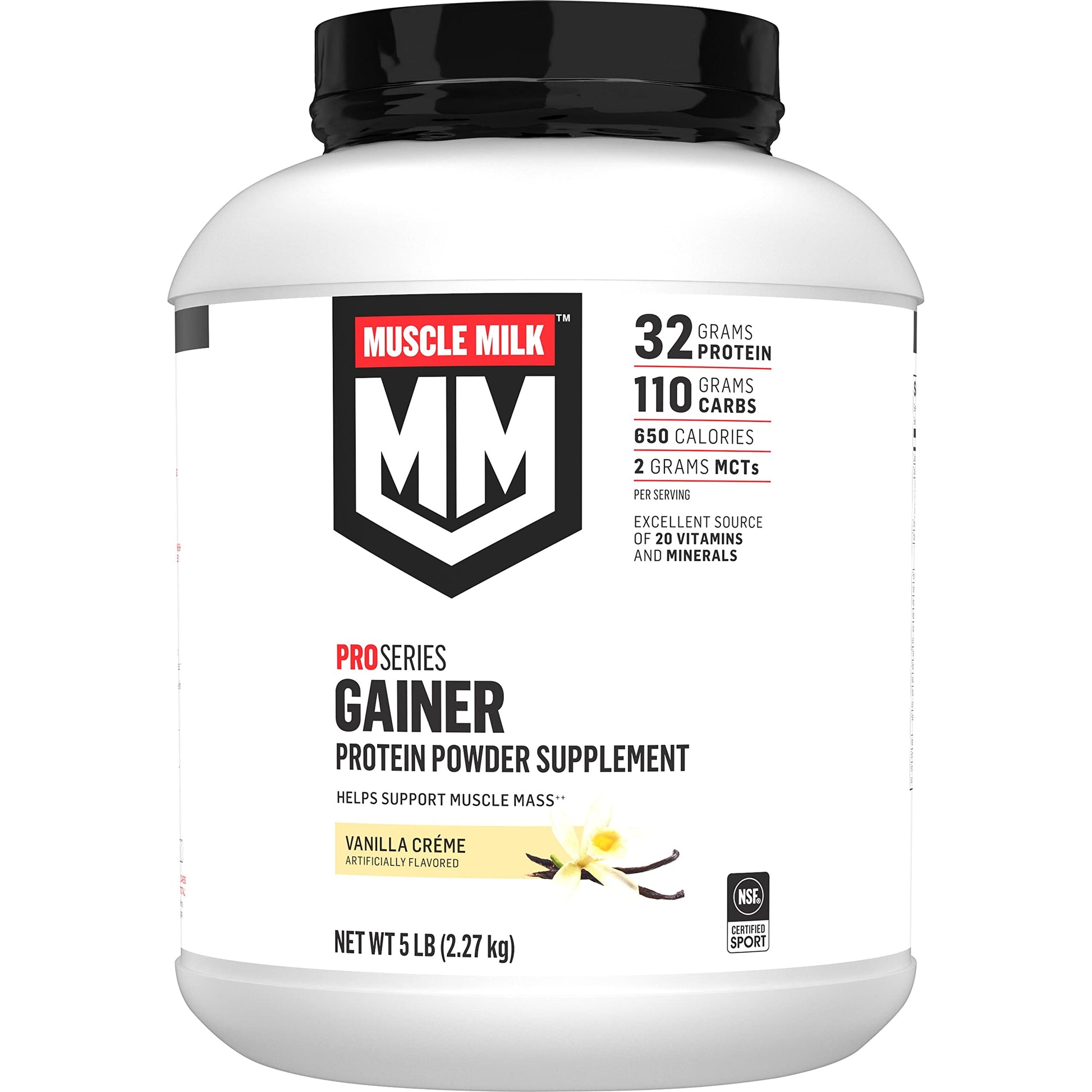 Muscle Milk Gainer Protein Powder, Vanilla Creme, 32g Protein, 5 Pound Muscle Milk buy australia supplements