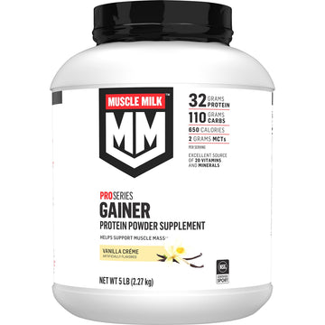 Muscle Milk Gainer Protein Powder, Vanilla Creme, 32g Protein, 5 Pound Muscle Milk buy australia supplements