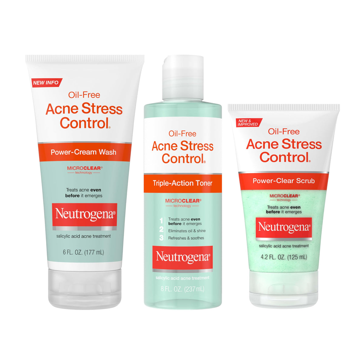 Neutrogena Acne Stress Control Face Toner, 2% Salicylic Acid, 8 fl. oz Neutrogena