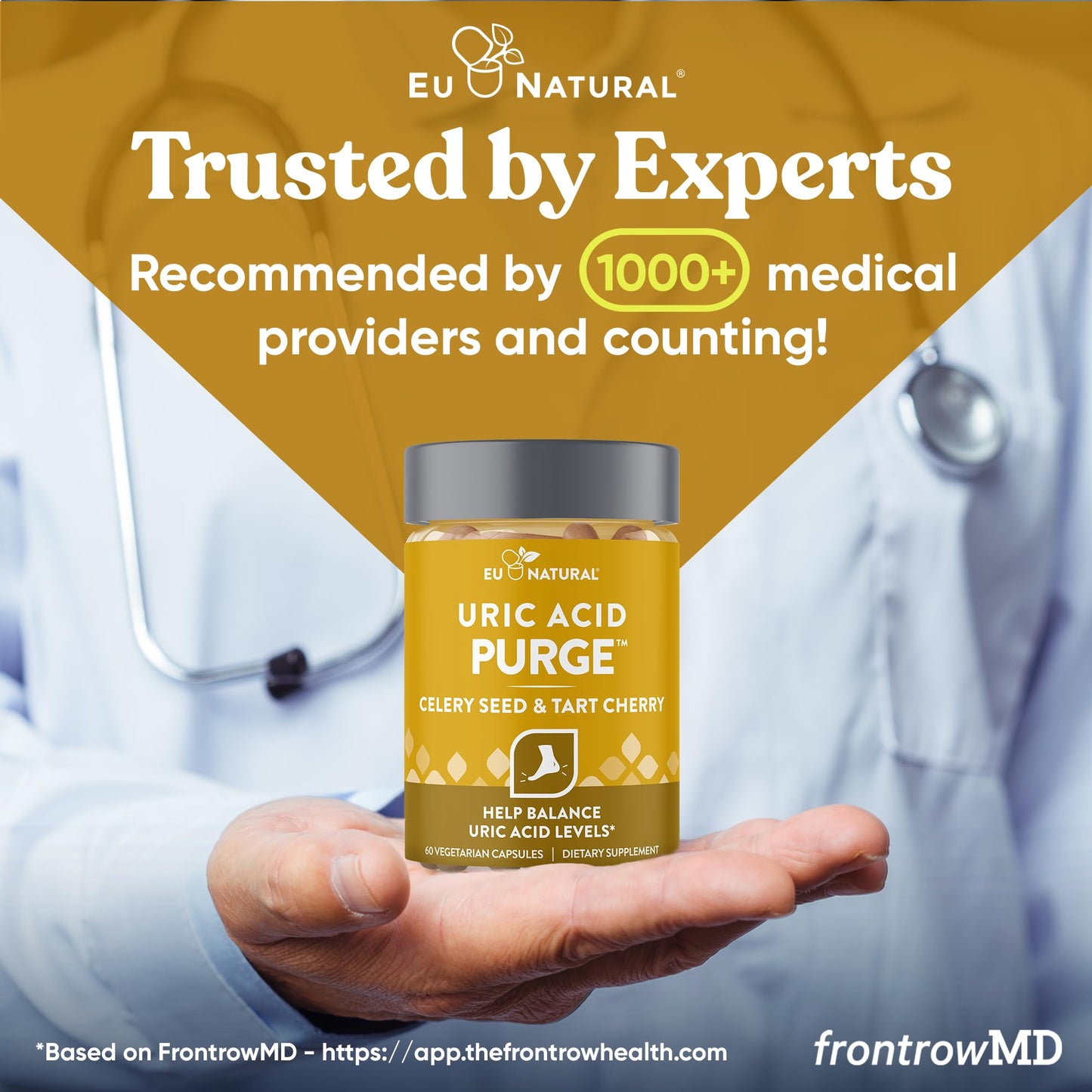 Eu Natural Purge Uric Acid Flush - Eat & Drink What You Want - Uric Acid Support for Joints & Mobility with Celery Seed Eu Natural
