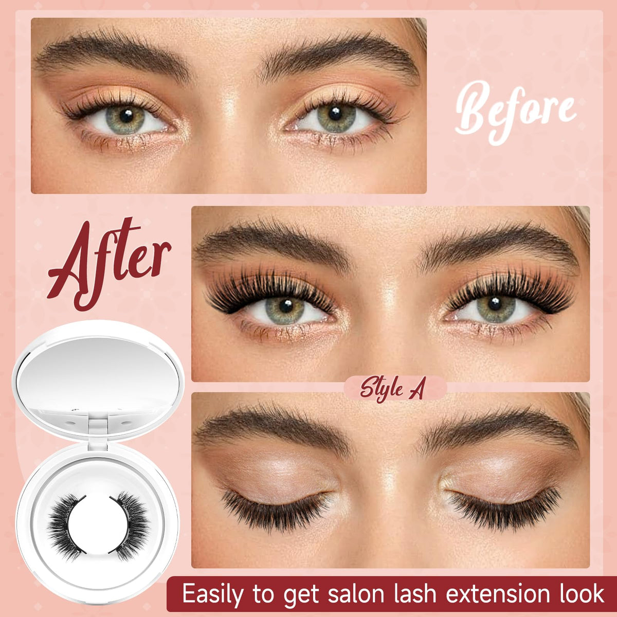 Higu clace Magnetic Eyelashes with Applicator Reusable Magnetic Lashes(A11) Higu clace