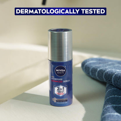 NIVEA MEN Age Defense 2 in 1 Face Serum, 1 FL OZ NIVEA MEN