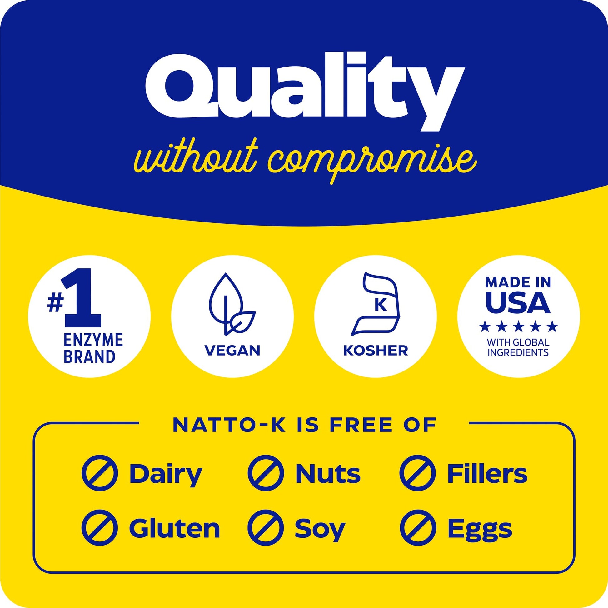 Enzymedica Natto-K Capsules, Vegan, Gluten Free, Kosher - 90 Capsules Gsupps Australia