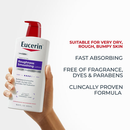 Eucerin Roughness Smoothing Lotion with Urea, 16.9 FL OZ Eucerin