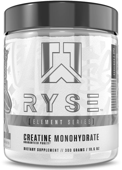 RYSE Creatine Monohydrate Powder - Unflavored - Supports Men & Women Lean Muscle Growth, Strength, Power, and Endurance - Helps Reduce Fatigue RYSE Up Supplements