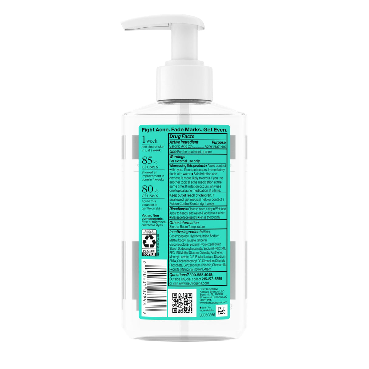 Neutrogena Evenly Clear Acne Cleanser, 9.1 fl. oz Neutrogena