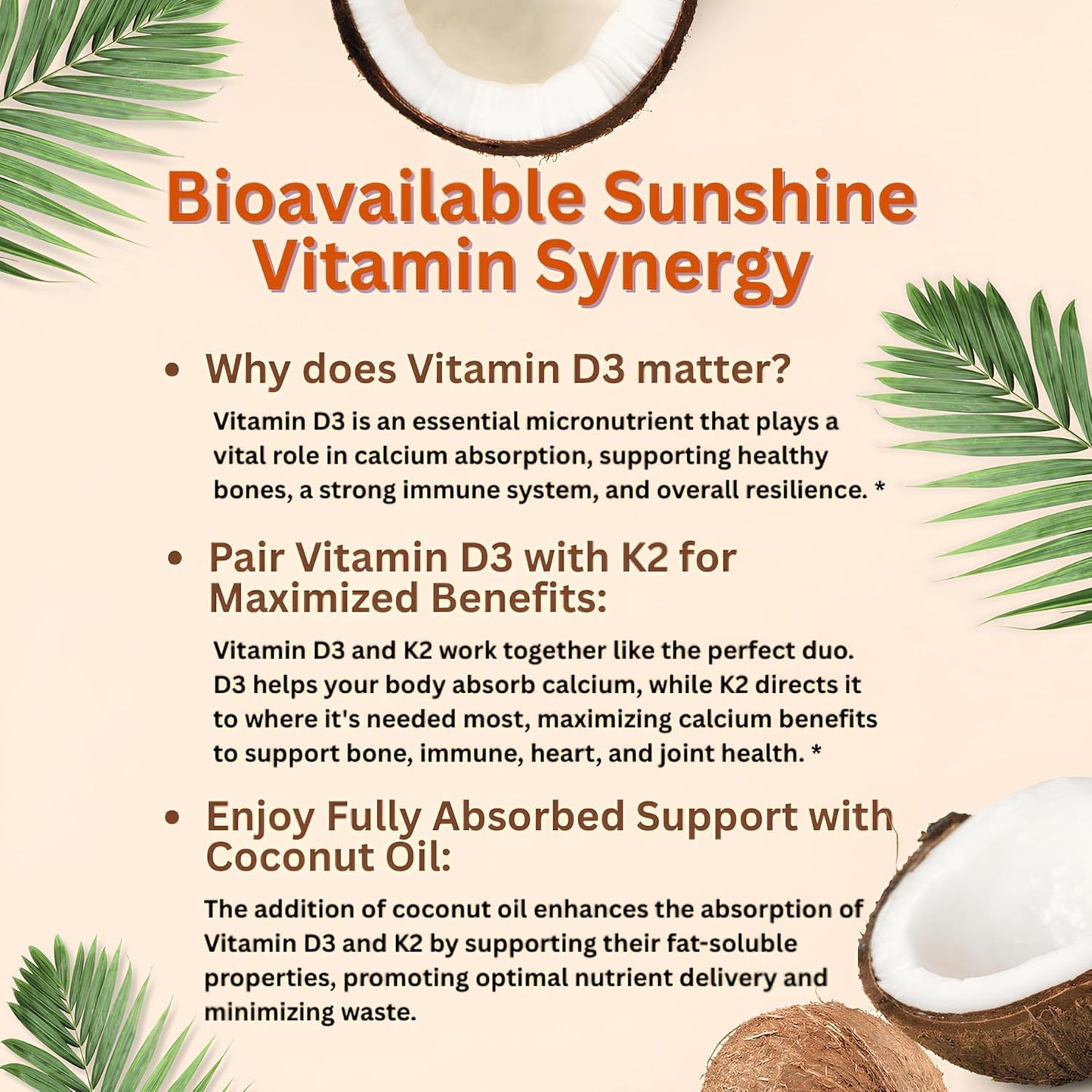 Micro Ingredients Vitamin D3 10,000 IU + K2 MK-7 200 mcg, 300 Softgels with Virgin Coconut Oil | 2-in-1 Vitamins D & K Complex Micro Ingredients