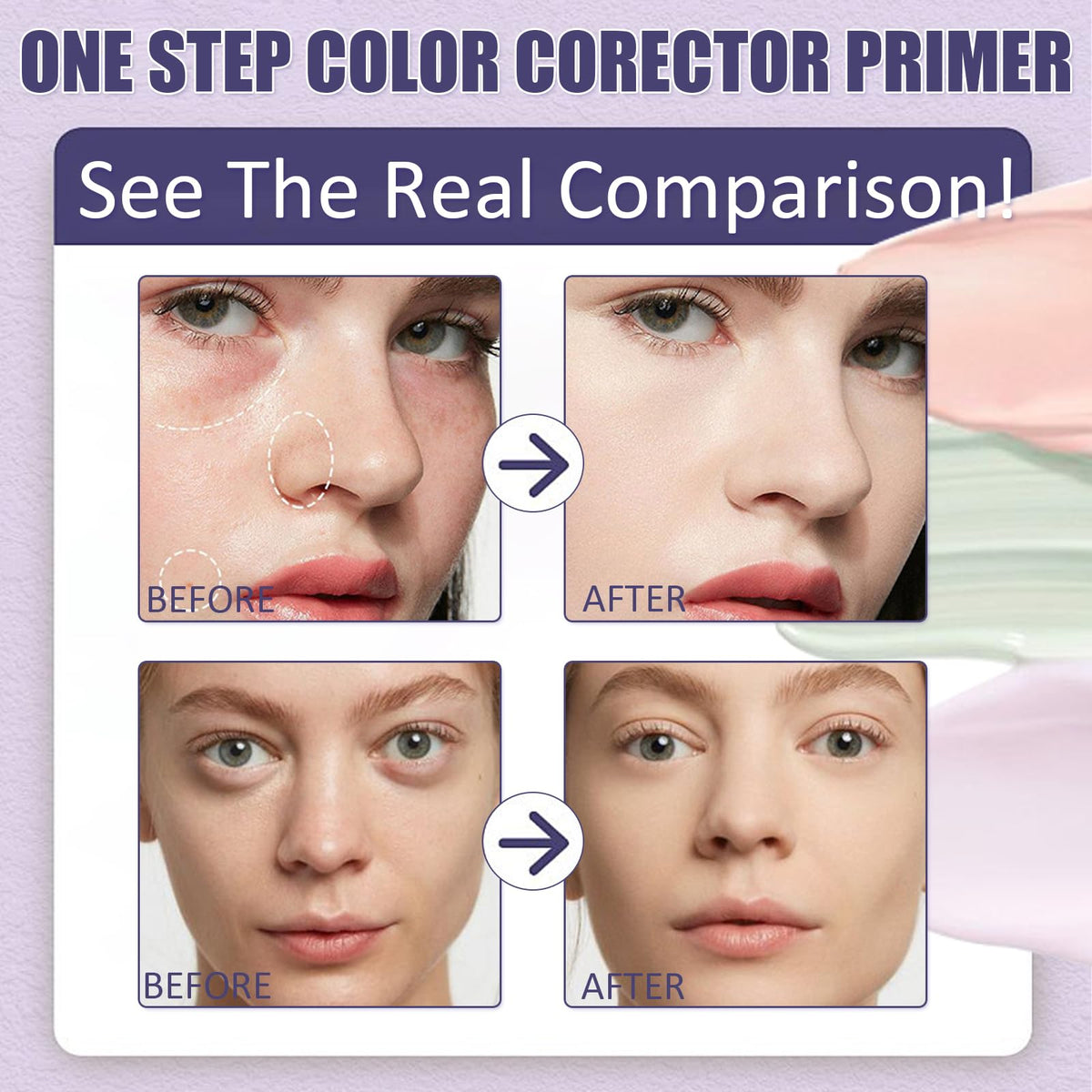 3 In 1 Primer for Face Before Makeup, SPF 50+, Sunscreen Isolation Cream Sulily