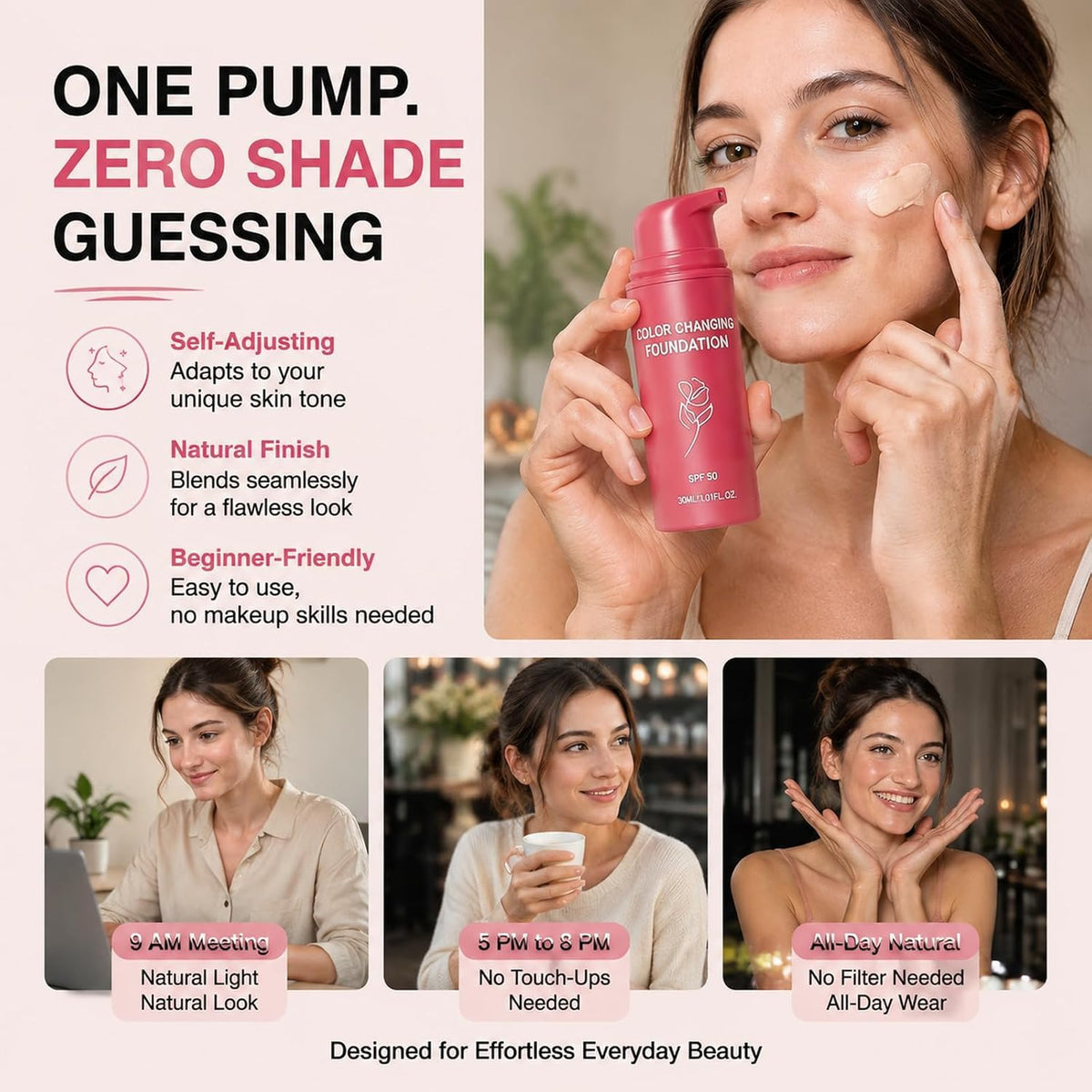 Fidyn Smoochie Color Changing Foundation: Korean foundation for Mature Skin Fidyn