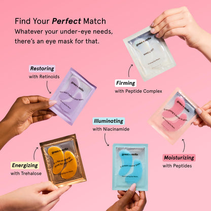 grace & stella Award Winning Eye Patches for Puffy Eyes grace & stella