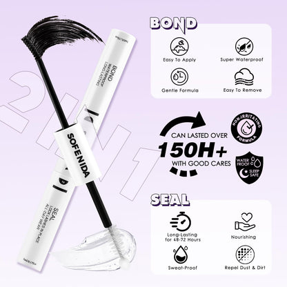 SOFENIDA Lash Clusters Kit Wispy Lash Clusters Cluster Eyelash Extensions 10-18mm Lash Extension Kit Eyelash Cluster Eyelash Extensions Waterproof DIY Individual Lashes Clusters with Soft Thin Band SOFENIDA