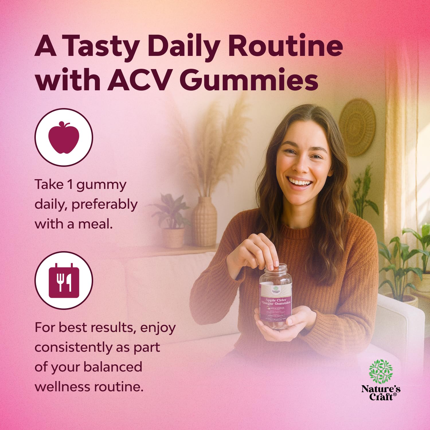 Apple Cider Vinegar Gummies with Mother - Cleanse & Detox ACV Gummies for Weight Loss, Gut Health, Bloating, Metabolism & Energy Support - ACV with Mother with B12 Vitamin, B6 & Pomegranate - 60 Ct Gsupps Australia