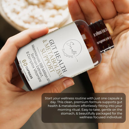 SORELLE SHOPPE Akkermansia Muciniphila Probiotic + Saffron + B Complex | Core Gut Health & Daily Wellness | Mood & Metabolism Support SORELLE SHOPPE