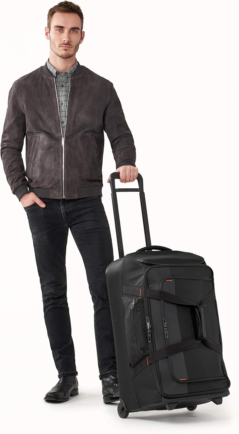 Briggs & Riley 27" Medium Upright Duffle - Checked Luggage for Travel, Suitcases with Wheels, Softside Rolling Bag for Men & Women, Self-Repairing Zipper - ZDX Collection, Black Gsupps Australia