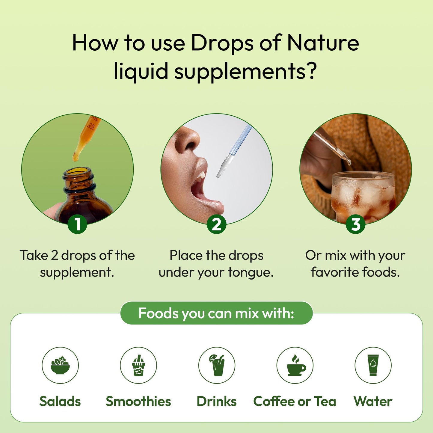 Green Tea 10:1 Extract 50% EGCG - Green Tea Liquid Drops - Vegan, 4X More Powerful Than Pills & Capsules - 2oz Antioxidant & Immune Supplement Drops Of Nature