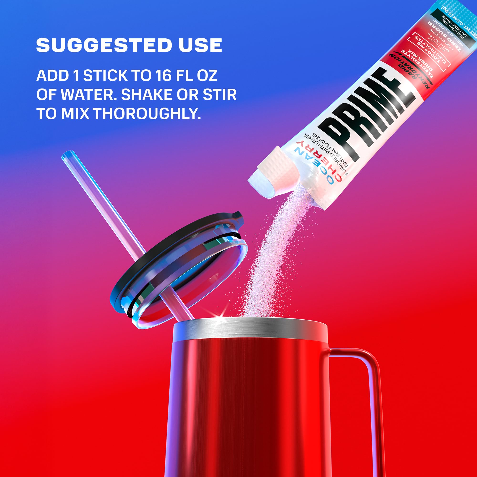 Prime Rapid Rehydration Electrolyte Powder Sticks, Ocean Cherry, Sugar Free Hydration Drink Mix with Sodium, Potassium, Magnesium & B Vitamins PRIME HYDRATION buy australia supplements