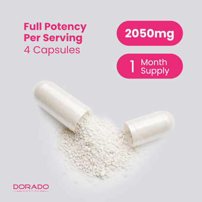 Myo-Inositol & D-Chiro Inositol Supplement For Women (120 Capsules, 2050mg Per Serving Ideal 40:1 Ratio Myo Inositol) Hormone Balance for Women - Third Party Tested DORADO NUTRITION
