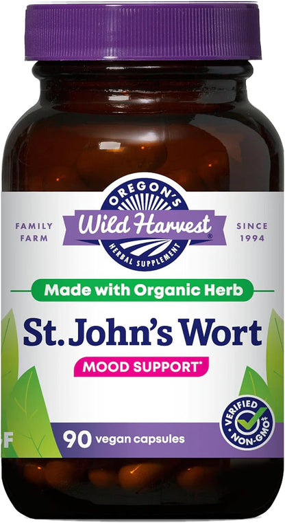 Oregon's Wild Harvest St John's Wort Supplement, 90 Count Gsupps Australia