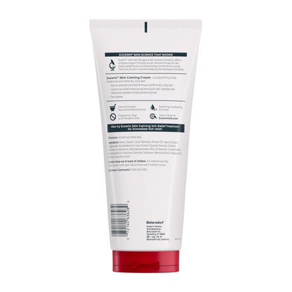 Eucerin Skin Calming Cream - Full Body Lotion for Dry, Itchy Skin, Natural Oatmeal Enriched - 14 oz. Tube Eucerin